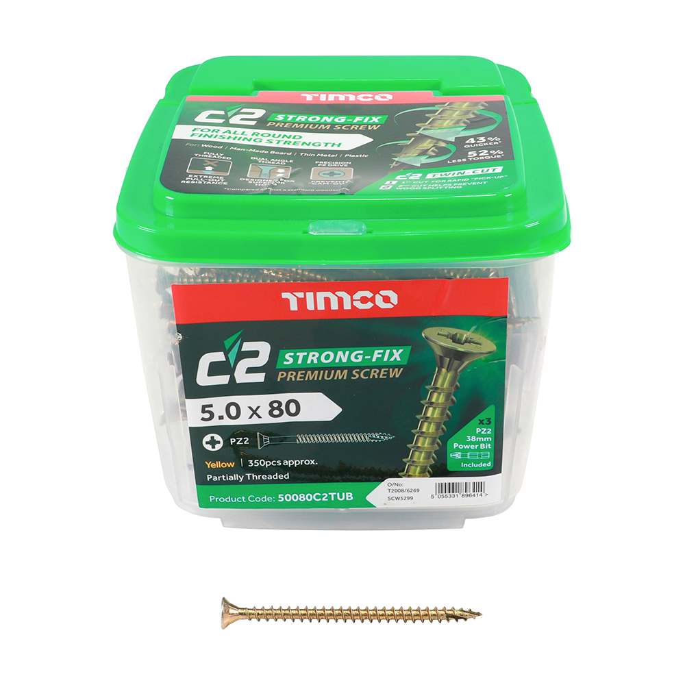 TIMCO C2 Strong-Fix Double Countersunk Tub